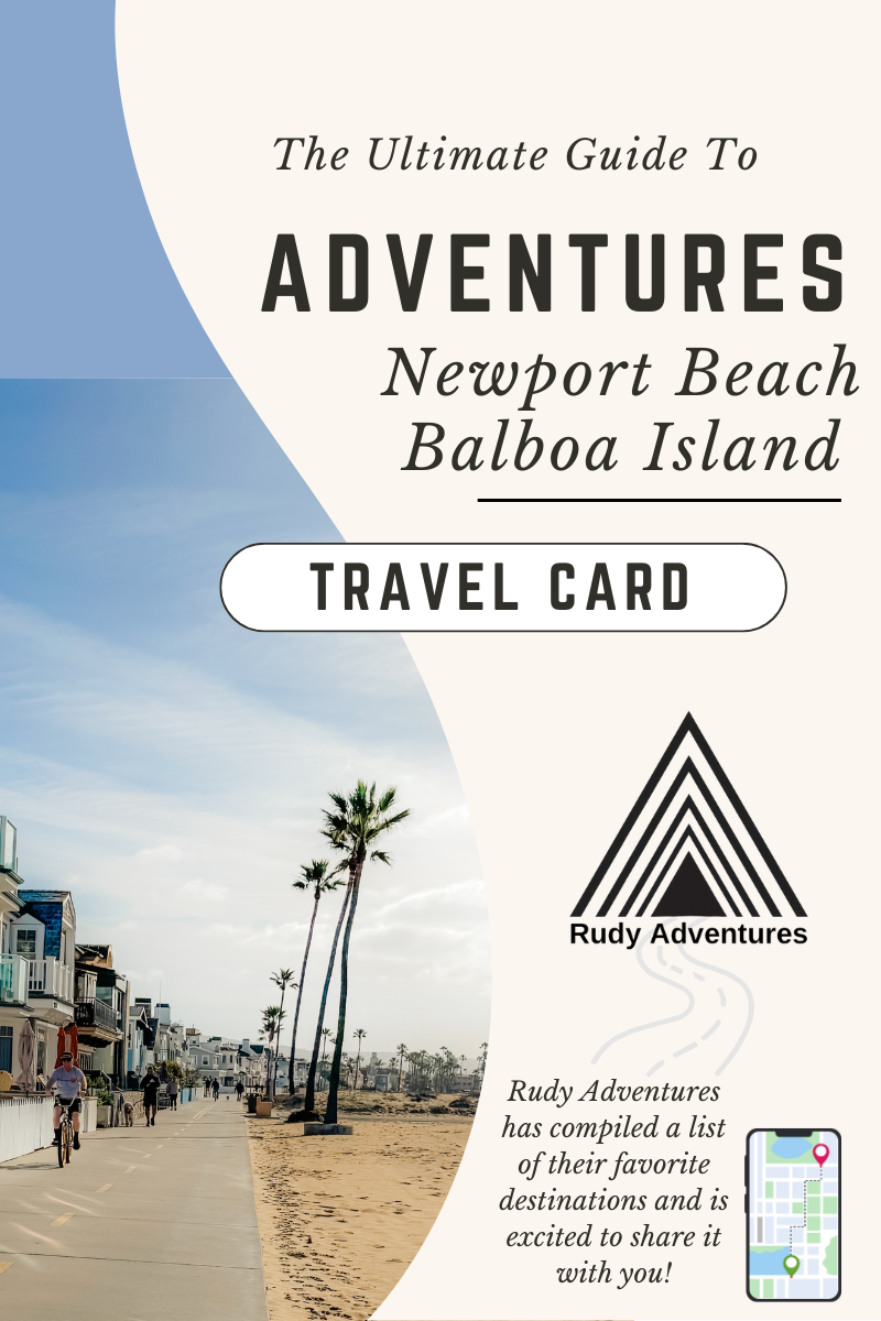 Newport Beach Balboa Island - Travel Card